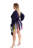 Plus "Color Me Bad" Navy Mini Dress