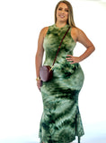 Plus Size "Flatter Me" Maxi Dress - Olive